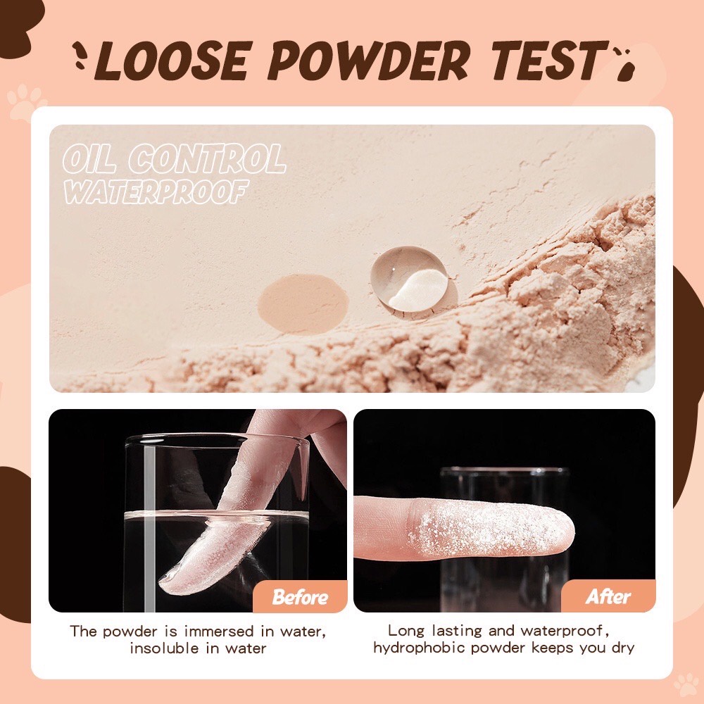 Banxeer Light And Soft Monster Loose Powder BM20 9กรัม แป้งฝุ่นควบคุมความมัน