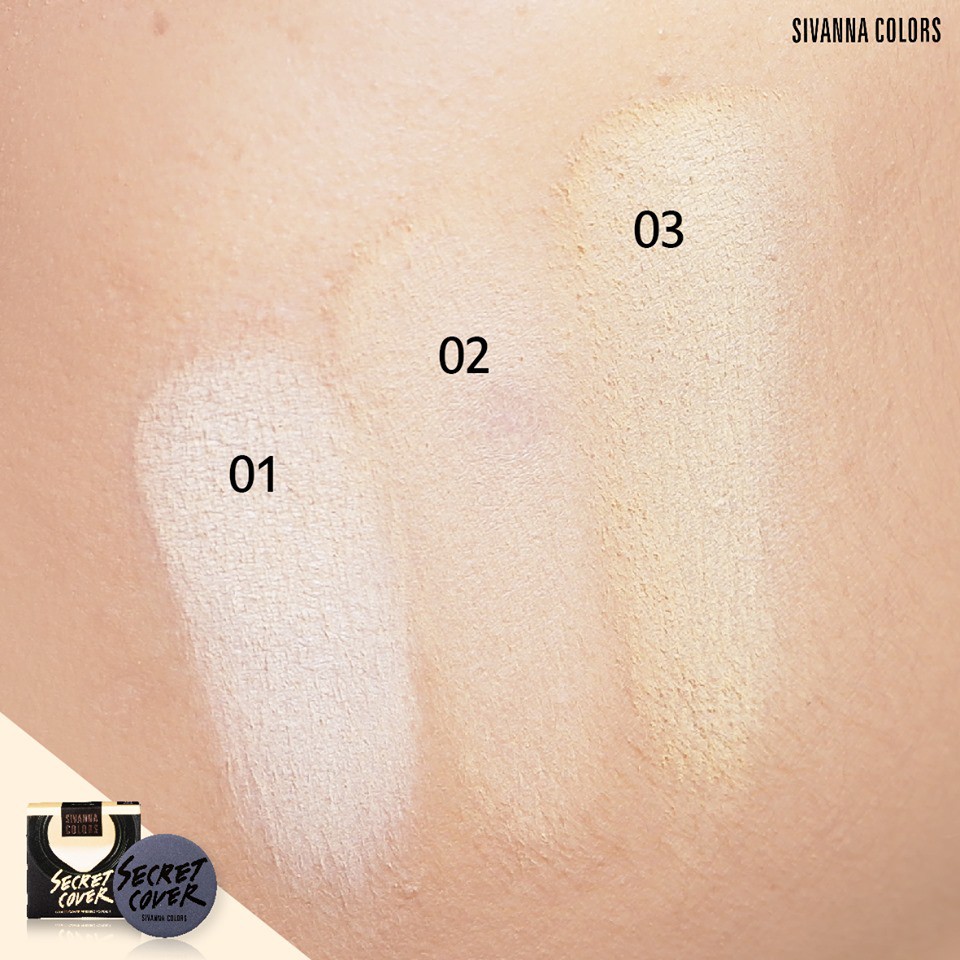Sivanna Colors Secret Cover Pressed Powder HF5020 ซีเวียน่า แป้งผสมรองพื้น