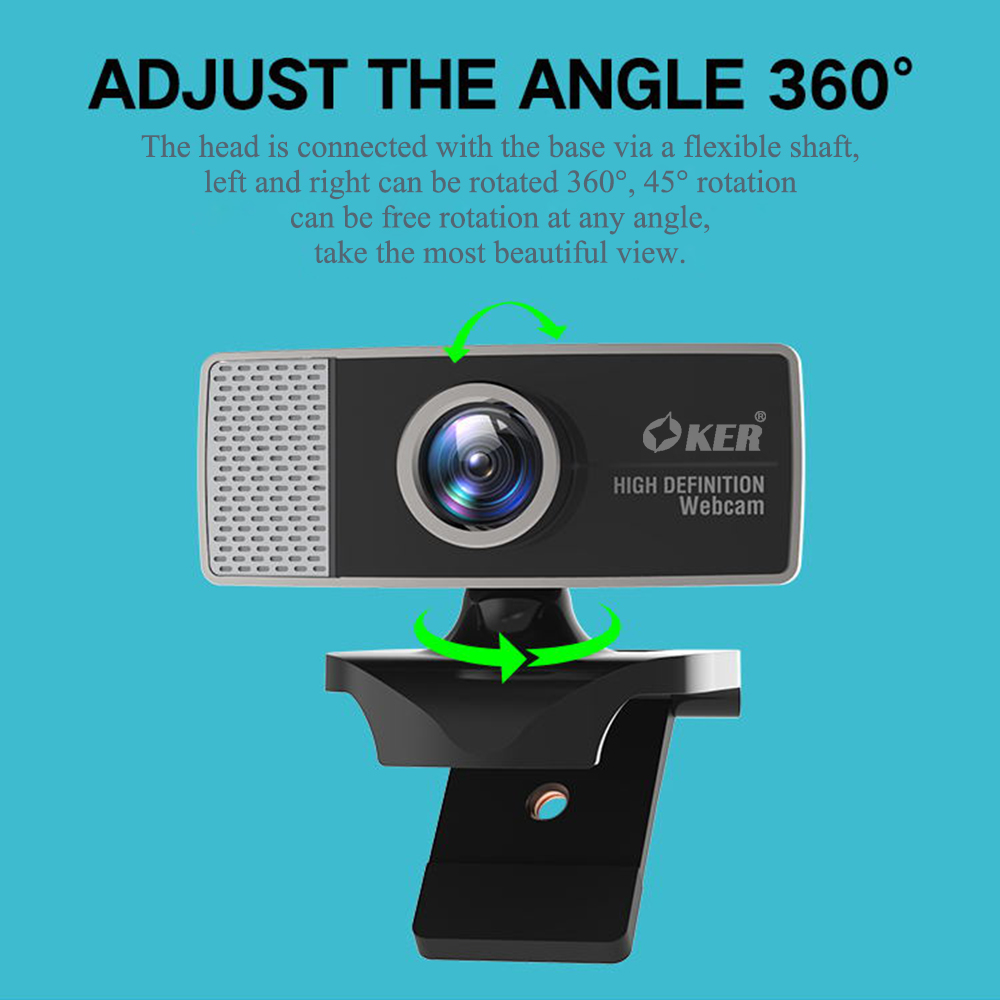 OKER T-299 PC Camera กล้องเว็บแคม 720P/30Fps CM-OK-HD-GT299