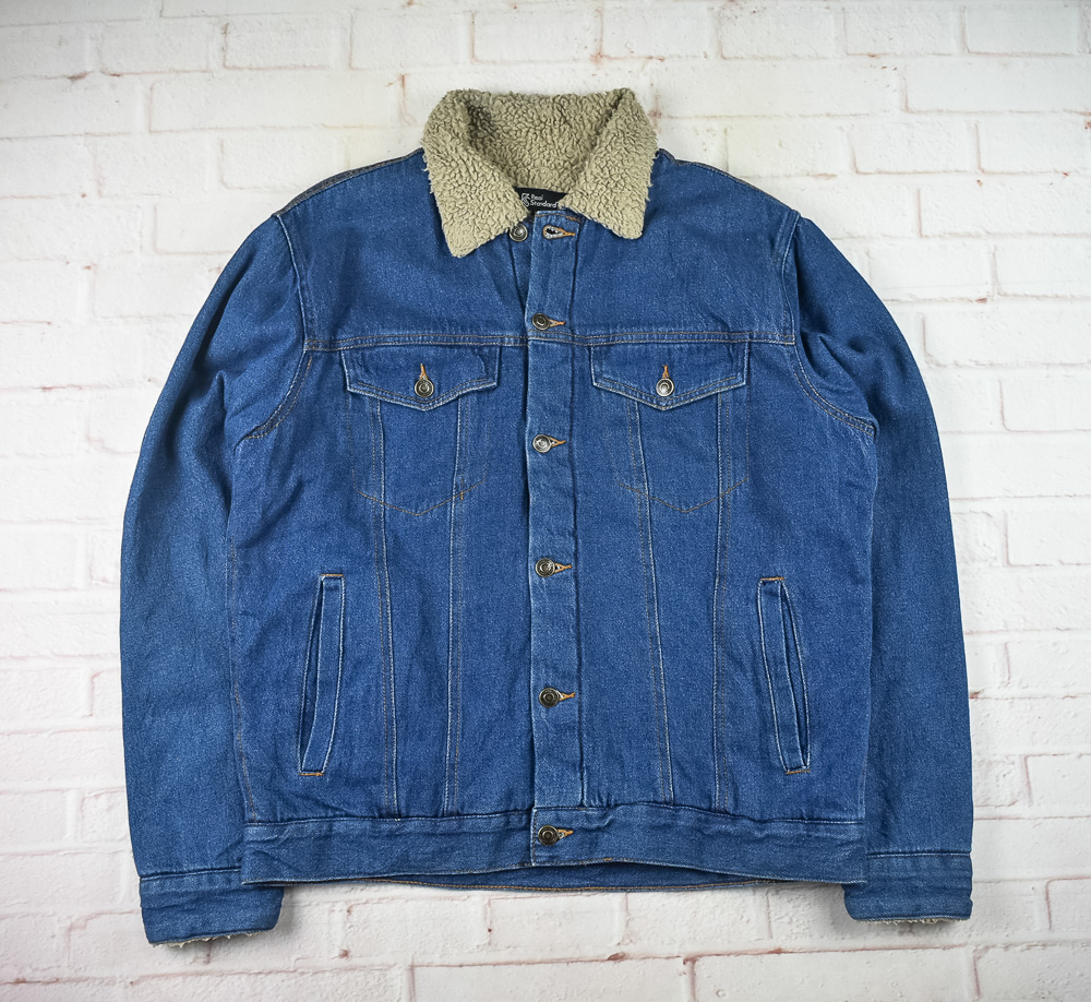 Real Standardแท้ รอบอก 44 เสื้อแจ็คเก็ตยีนส์ ผู้ชาย สียีนส์ เสื้อแขนยาว เนื้อผ้าดี