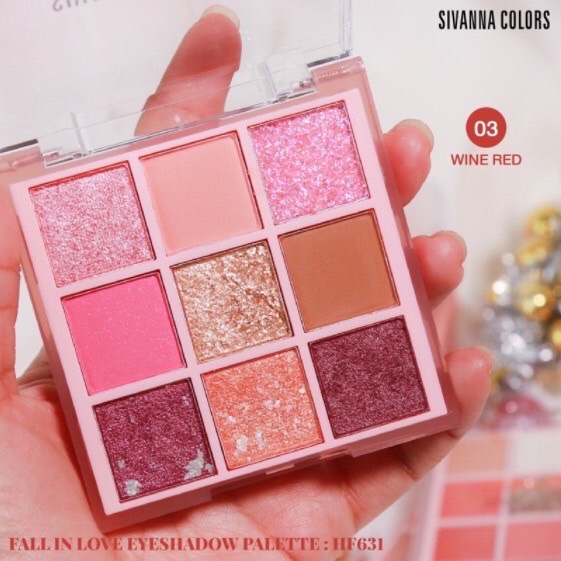 SIVANNA FALL IN LOVE EYESHADOW PALETTE HF631 อายแชโดว์ ฟอล อิน เลิฟ 1ชิ้น