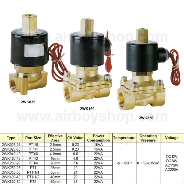 โซลินอยด์วาล์ว 2WK DC24V (NO)