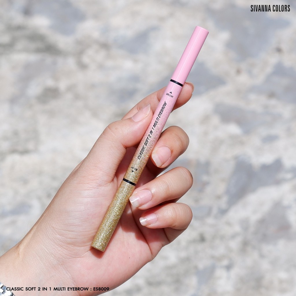 Sivanna Colors Classic Soft 2 in 1 Multi Eyebrow ES8009 ซีเวียน่า ดินสอเขียนคิ้ว