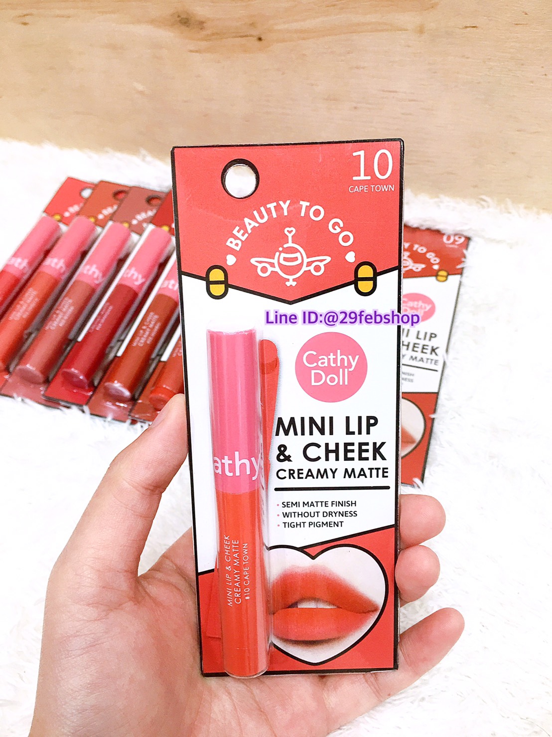 Cathy Doll Beauty To Go Mini Lip & Cheek Creamy Matte 0.6g