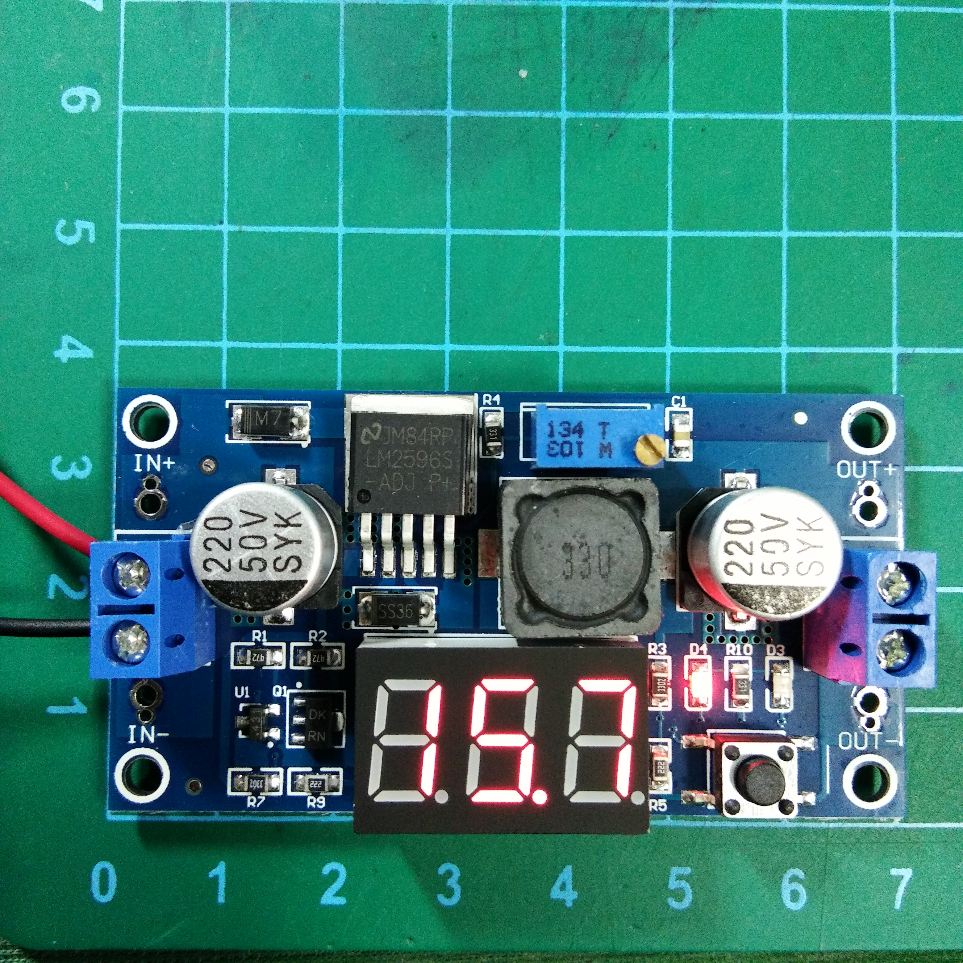 XL6009 Boost Step-up Module Power Supply LED Voltmeter