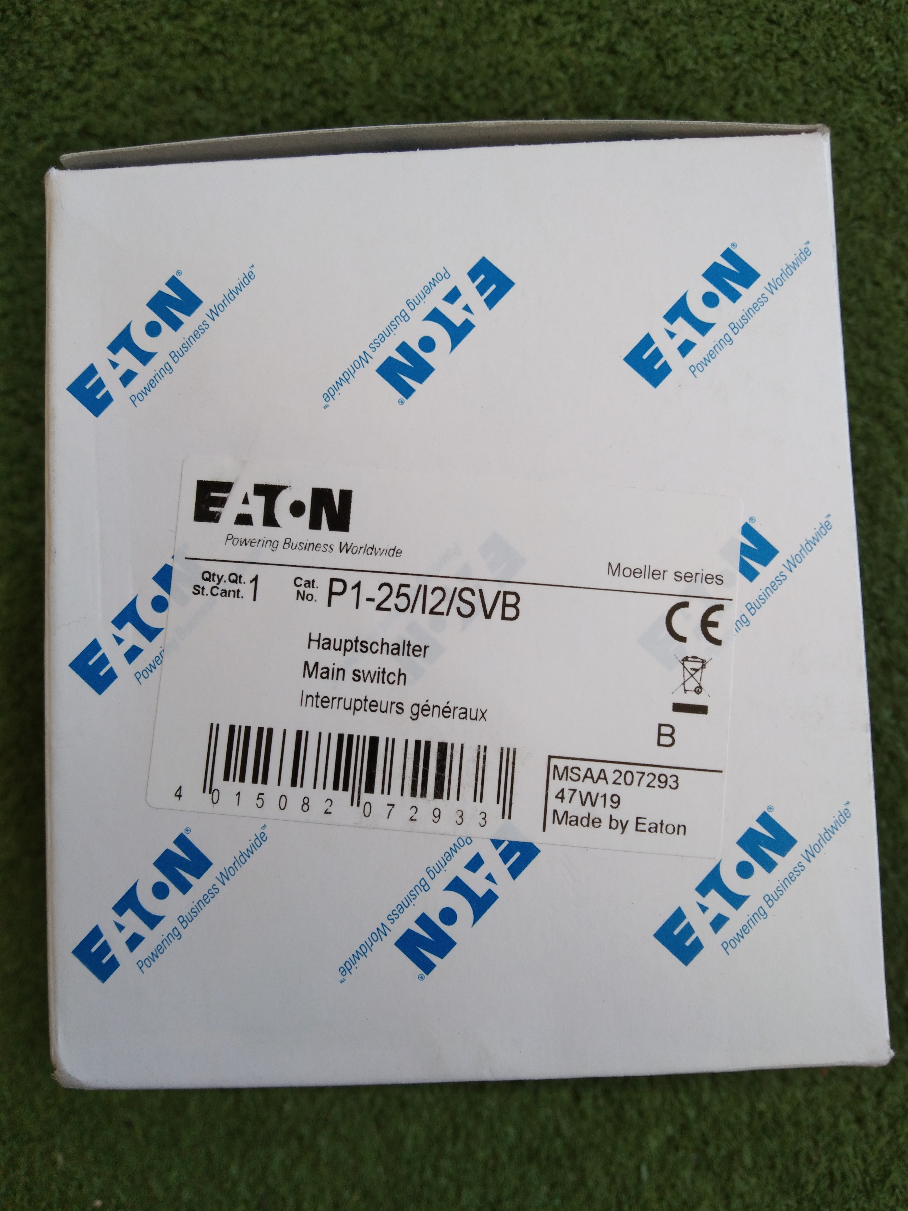 EATON : Main switch P1-25/I2/SVB 3P 25A