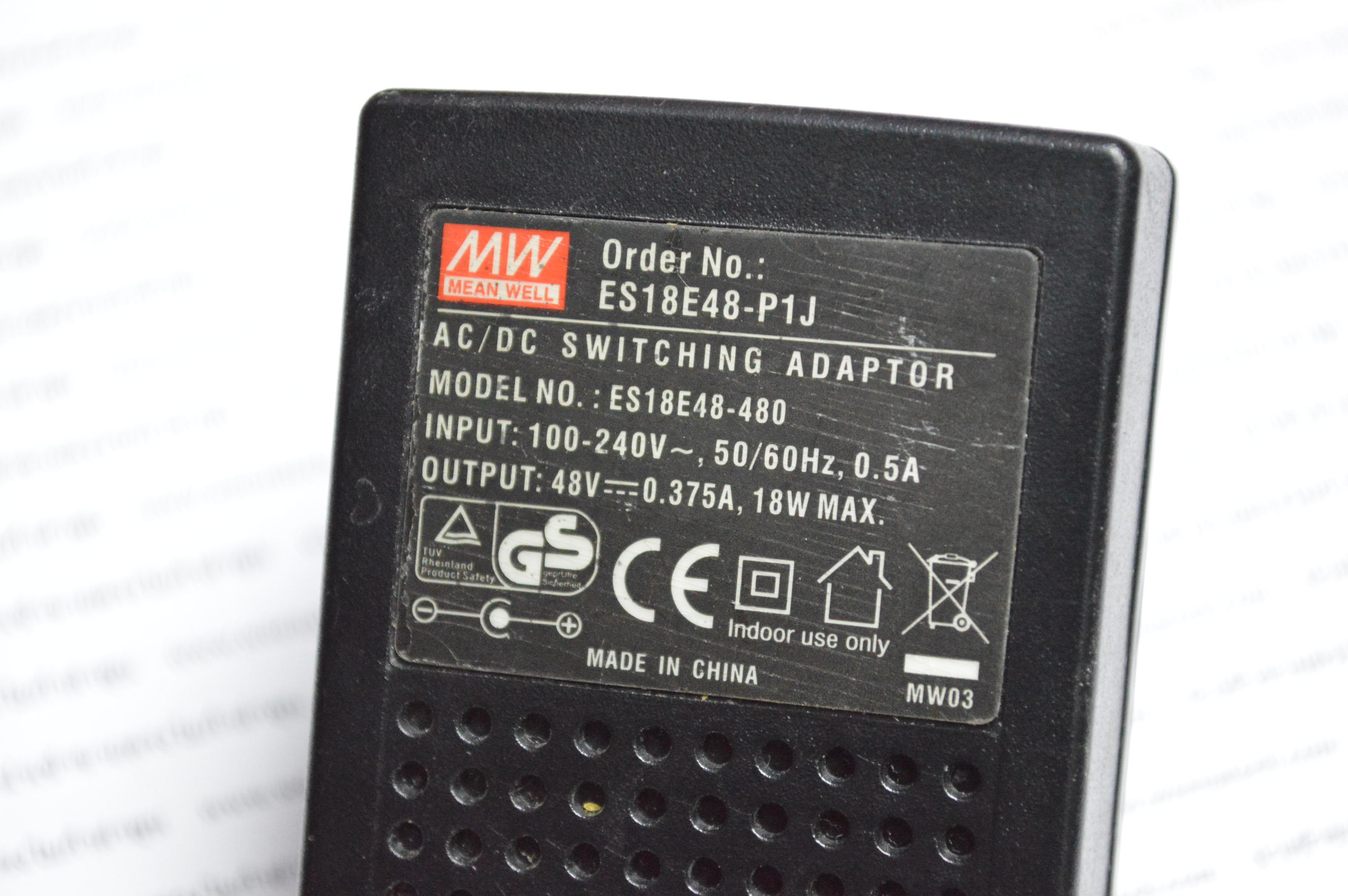 Adapter 48 โวลท์ 0.5 แอมป์