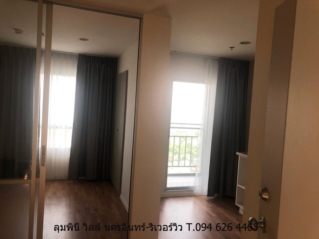 ให้เช่า! คอนโดลุมพินี วิลล์ นครอินทร์-ริเวอร์วิว รถไฟฟ้าแยกติวานนท์ ถ.นครอินทร์ จ.นนทบุรี ห้อง 26.59 ตร.ม