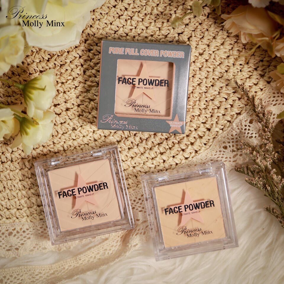 Sivanna Princess Molly Minx Pure Full Cover Powder M002 แป้งฝุ่นอัดแข็ง ปรินเซส มอลลี่ มิงซ์ เพียว ฟลู โคเวอร์ พาวเดอร์