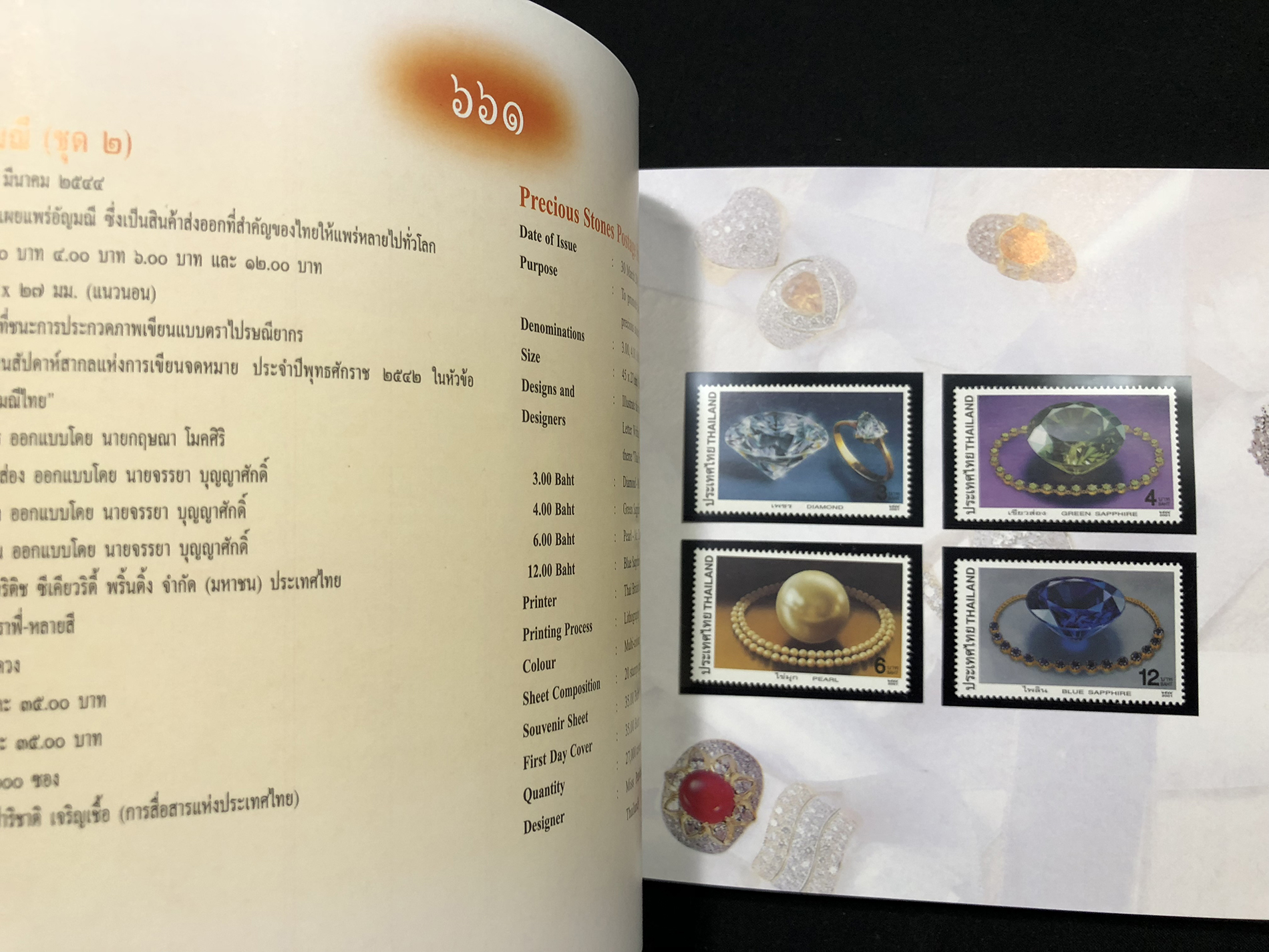 สมุดตราไปรษณียากรไทยประจำปี 2544