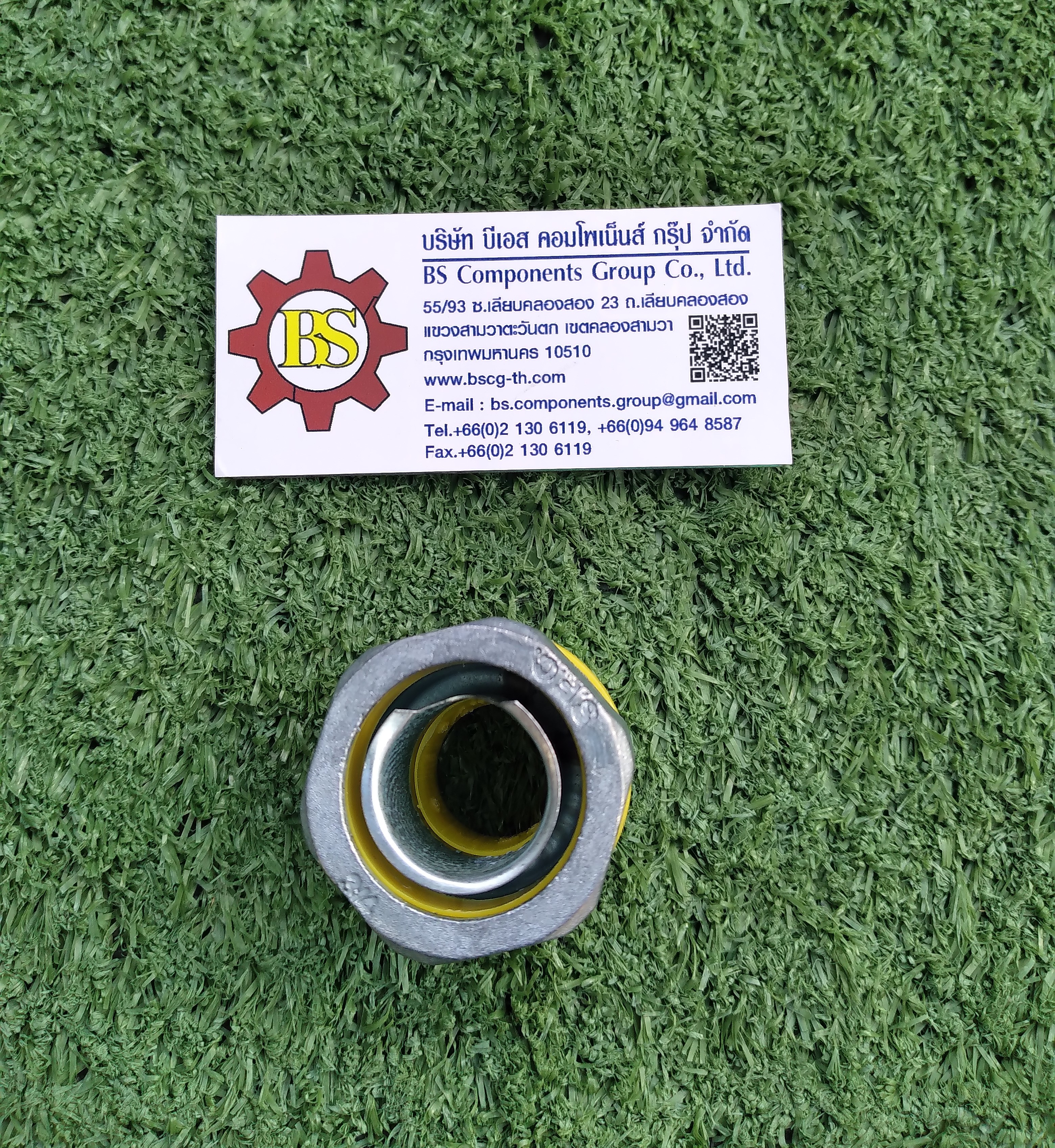 SEC : คอนเนคเตอร์ท่ออ่อนกันน้ำ สีเทา ตรง 3/4" (รุ่น A)