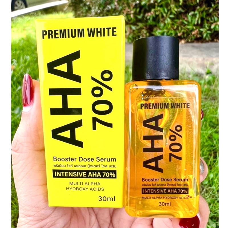 Premium White AHA 70% Booster Dose Serum 30 ml หัวเชื้อเซรั่ม AHA