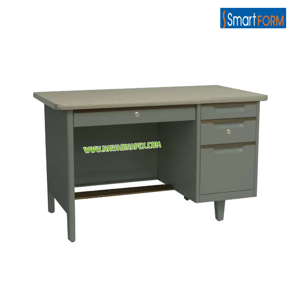 โต๊ะทำงานเหล็ก 3.5 ฟุต สมาร์ทฟอร์ม สีเทา (SMARTFORM) รุ่น OD-35