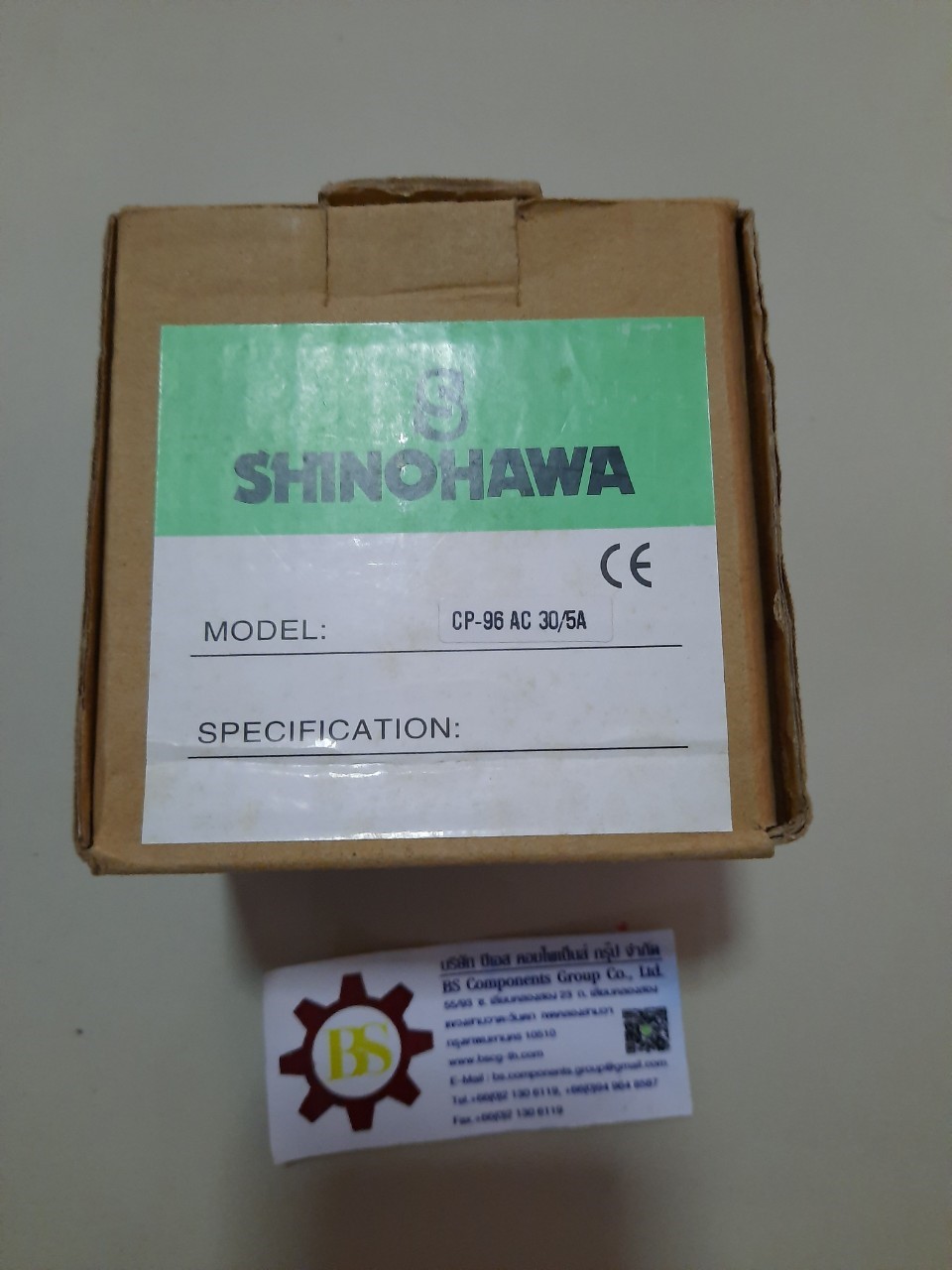 Shinohawa : Amp Meter CP96 AC ต่อผ่าน CT 30/5A (MT912)
