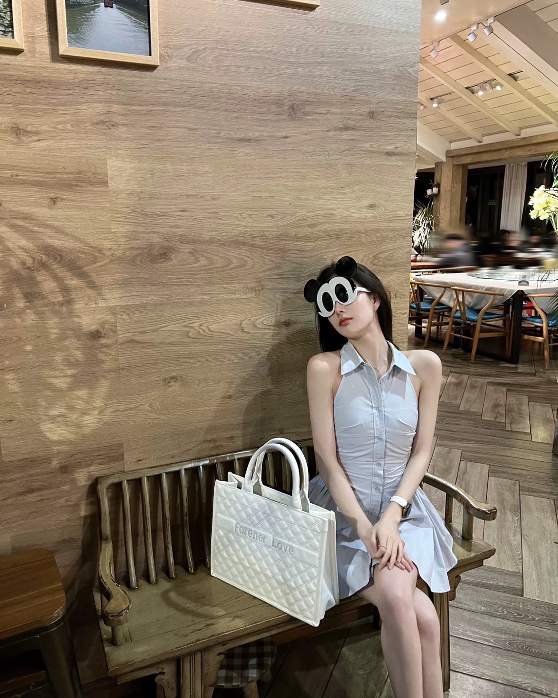 Label :: RAMI-PAPHA(รมิปภา) Milky Blue Set. (emoji) เซตสีฟ้านมๆสวยหวาน เสื้อคอปก กระดุมหน้า ดีเทลเก๋ทั้งตัว ดีเทลชายเสื้อเล่นเลเยอร์ เนื้อผ้านิ่มพริ้วอย่างดี สวมใส่สบาย