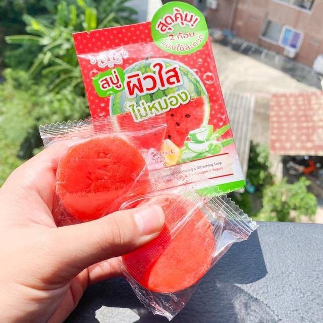 (3ก้อน/กล่อง) Sistar Soap สบู่แตงโม ซิสต้าร์ วอเตอร์เมลอน & สบู่ไชเท้า ซิสต้าร์ แรดิช เพอร์เฟค ไวท์ 60 กรัม