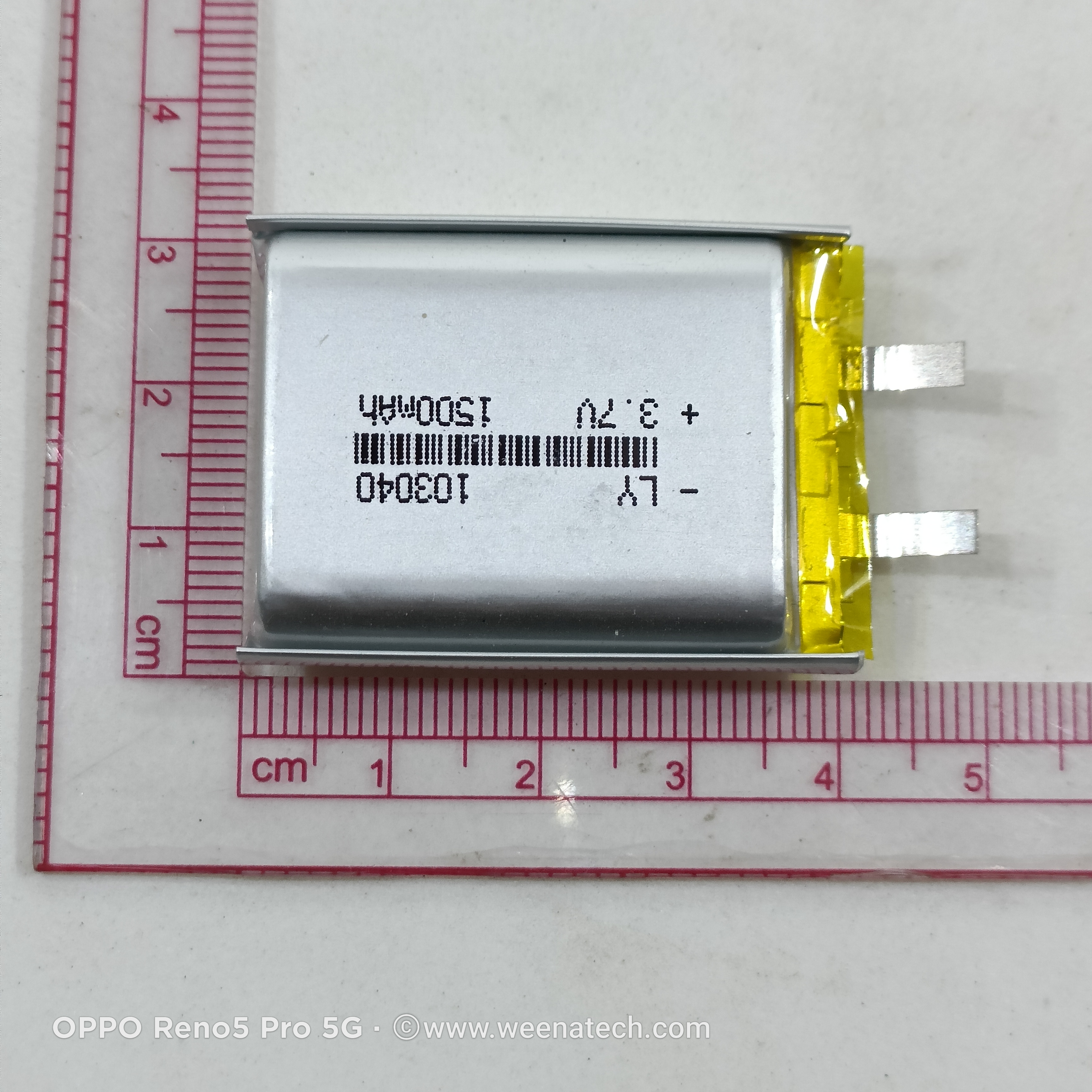 แบตลิเธียมโพลิเมอร์ 3.7v 4.2v 1500mAh