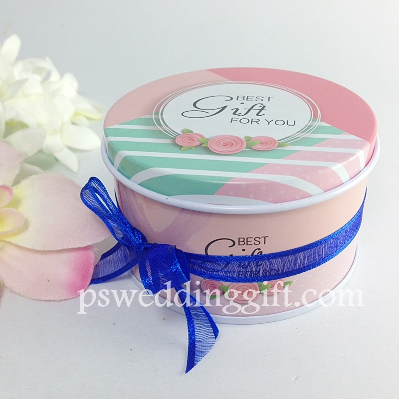 ตลับเหล็กทรงแลม คละแบบ คละสี พร้อมป้ายชื่อ