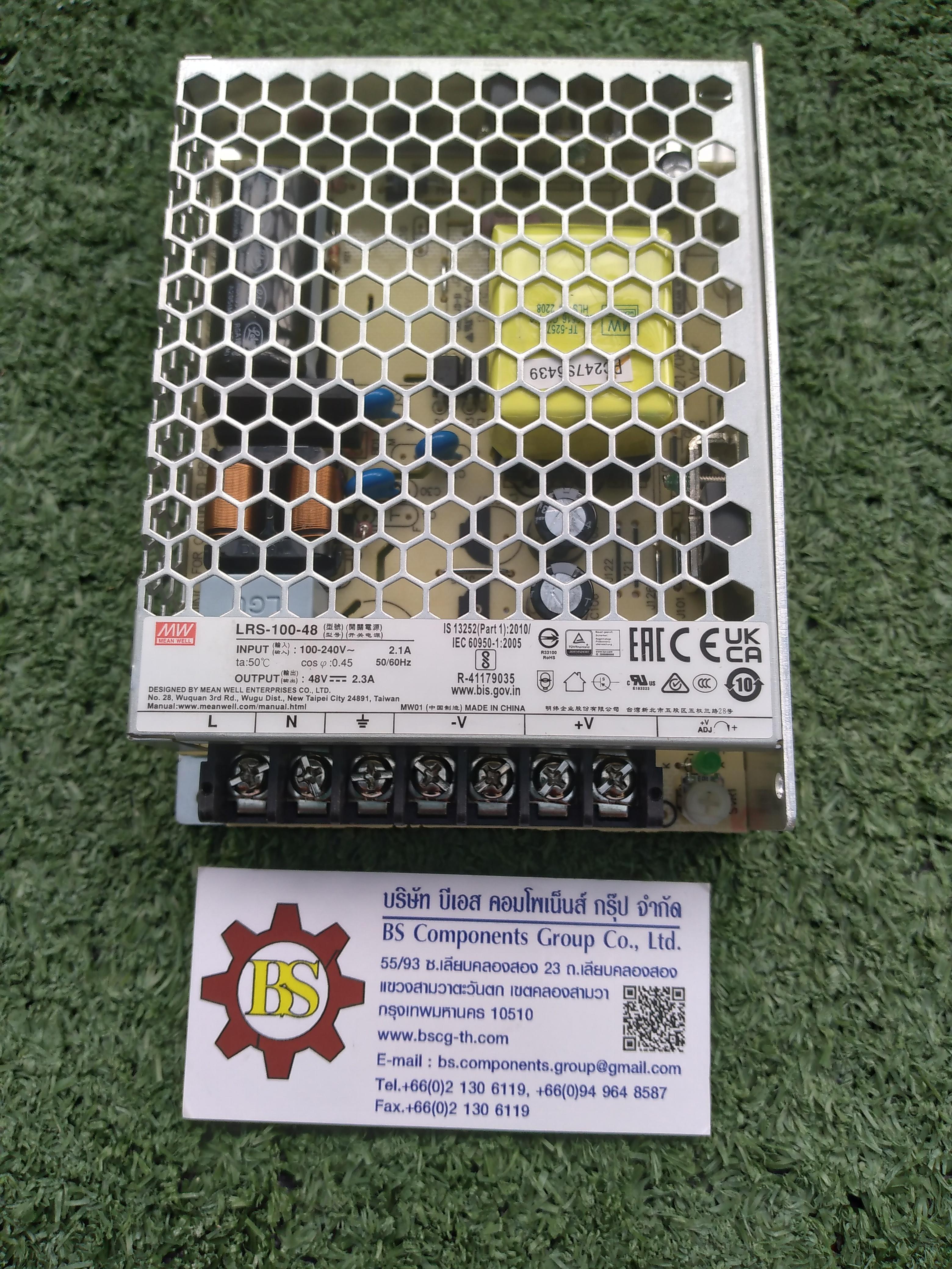 MEAN WELL : สวิทชิ่ง MEAN WELL LRS-100-48 Low profile 48V 100W 2.3A