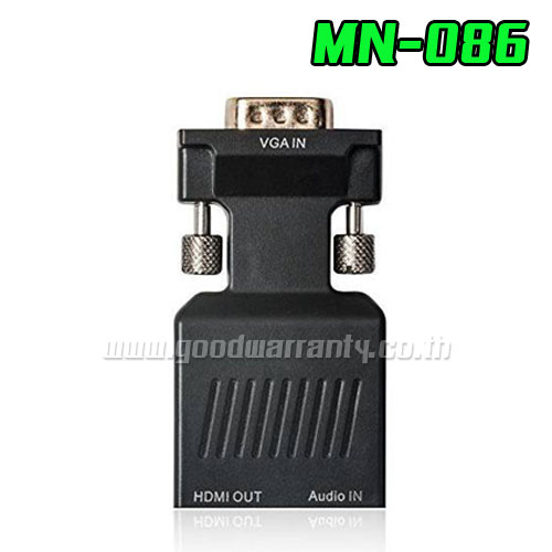MN086 ADAPTER VGA (M)TO HDMI (F) + AUDIO DC/5V SKU-00435