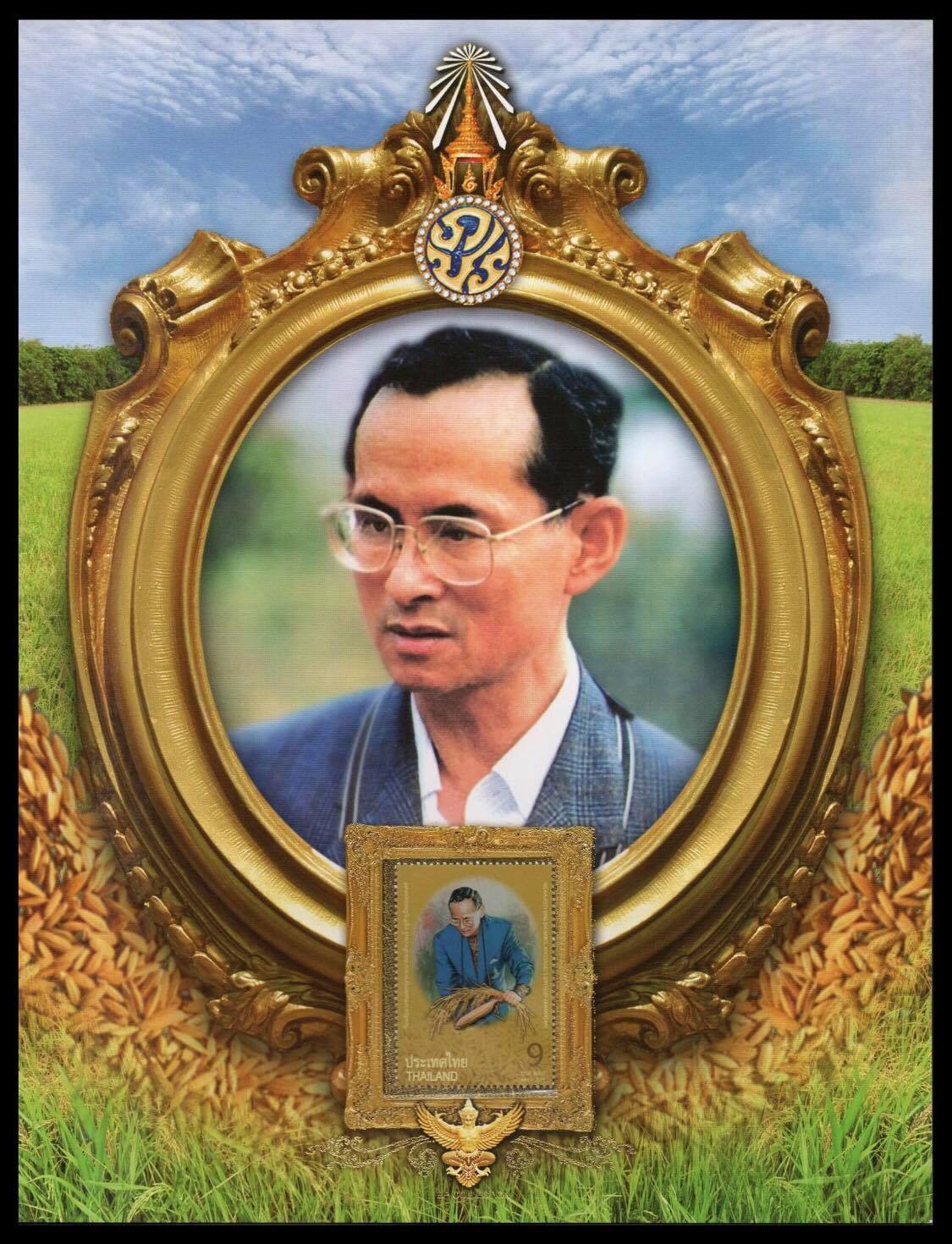 แผ่นที่ระลึกวันเฉลิมพระชนมพรรษา พระบาทสมเด็จพระเจ้าอยู่หัวภูมิพลอดุลยเดช 2554 (พร้อมแสตมป์)