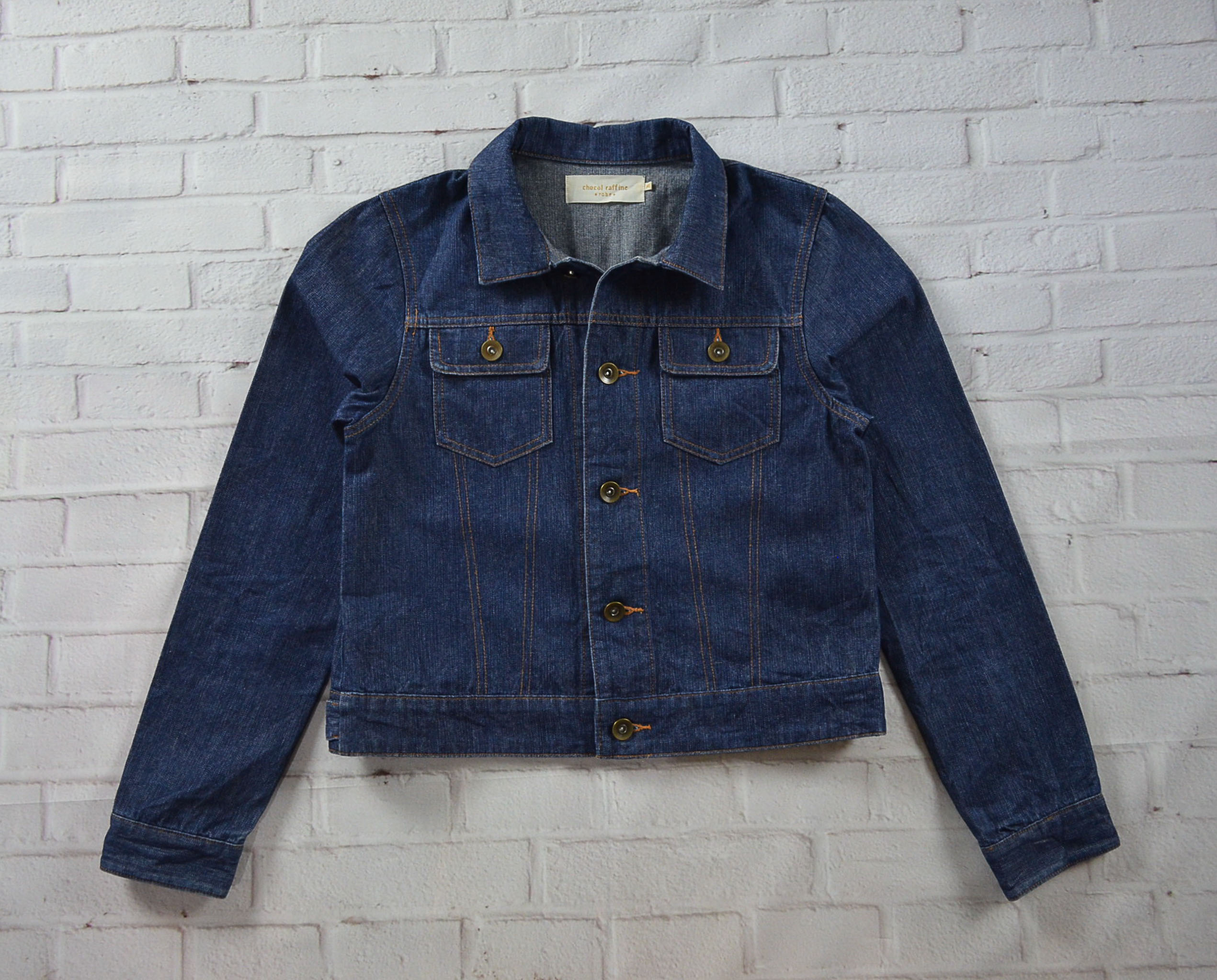 Chocol อกจริง35' (S) เสื้อแจ็คเก็ตยีนส์ เสื้อยีนส์แขนยาวหญิงชาย สภาพสวยผ้านุ่มใส่สบายใส่คลุม