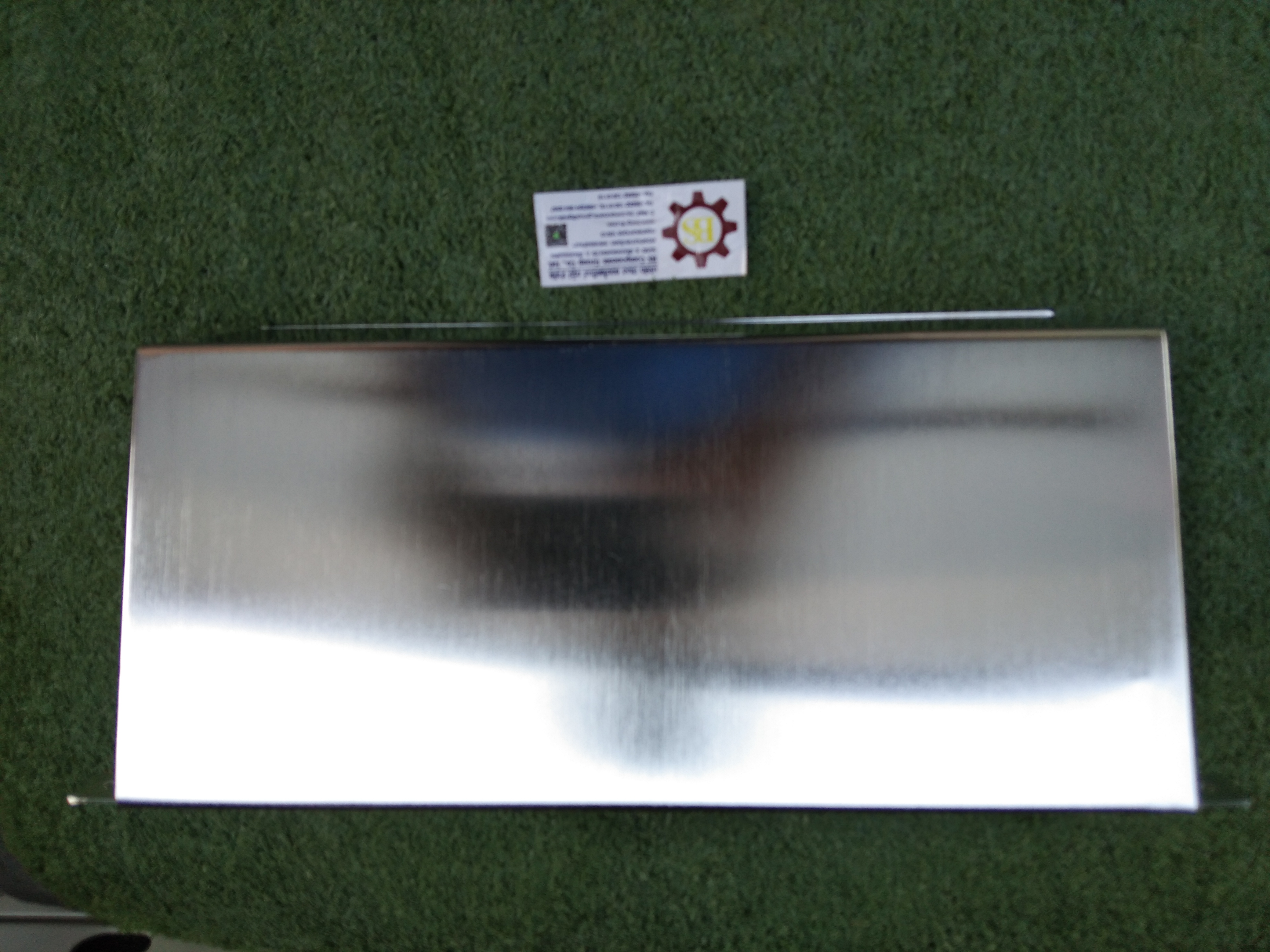 กล่องสแตนเลสด้านบนสโลป POWER PLUGS (C) W350xH150xD150mm.