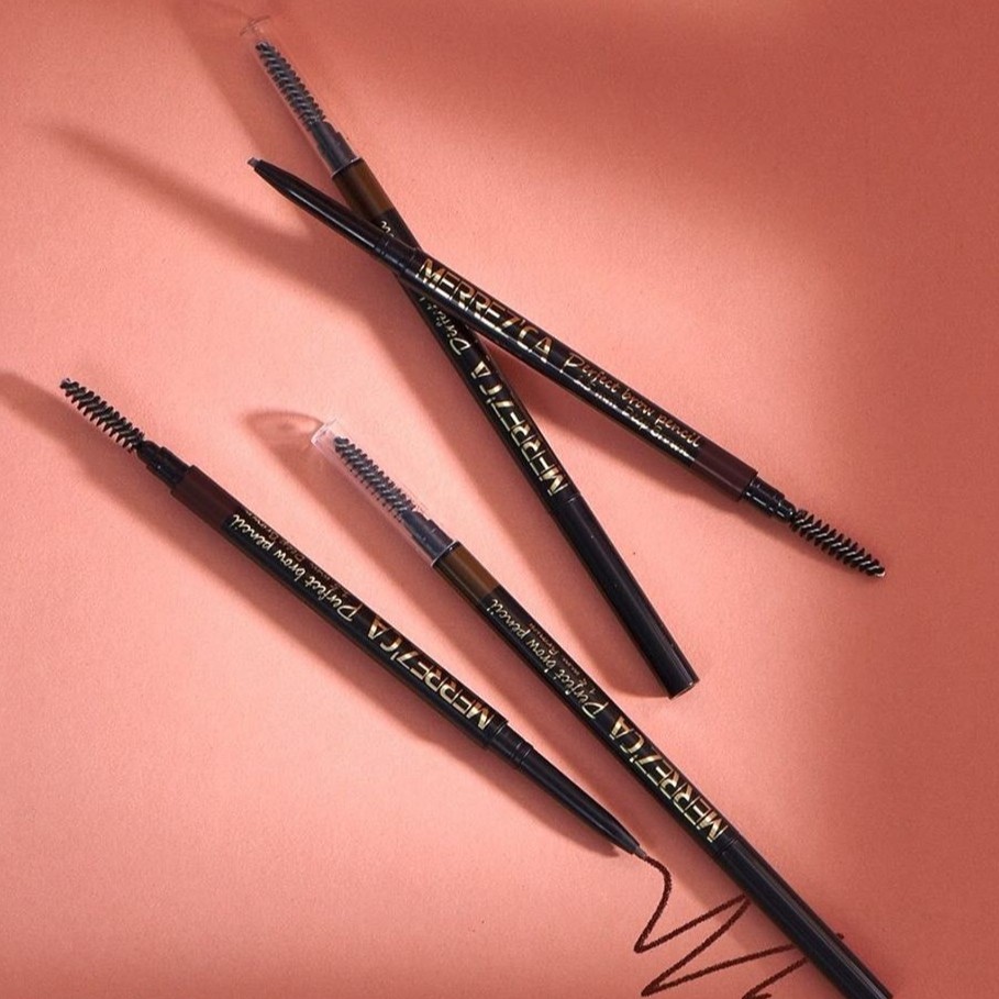 Merrez'ca Perfect Brow Pencil เมอร์เรซก้า ดินสอเขียนคิ้ว หัวเล็ก 1.5 มม. กันน้ำ