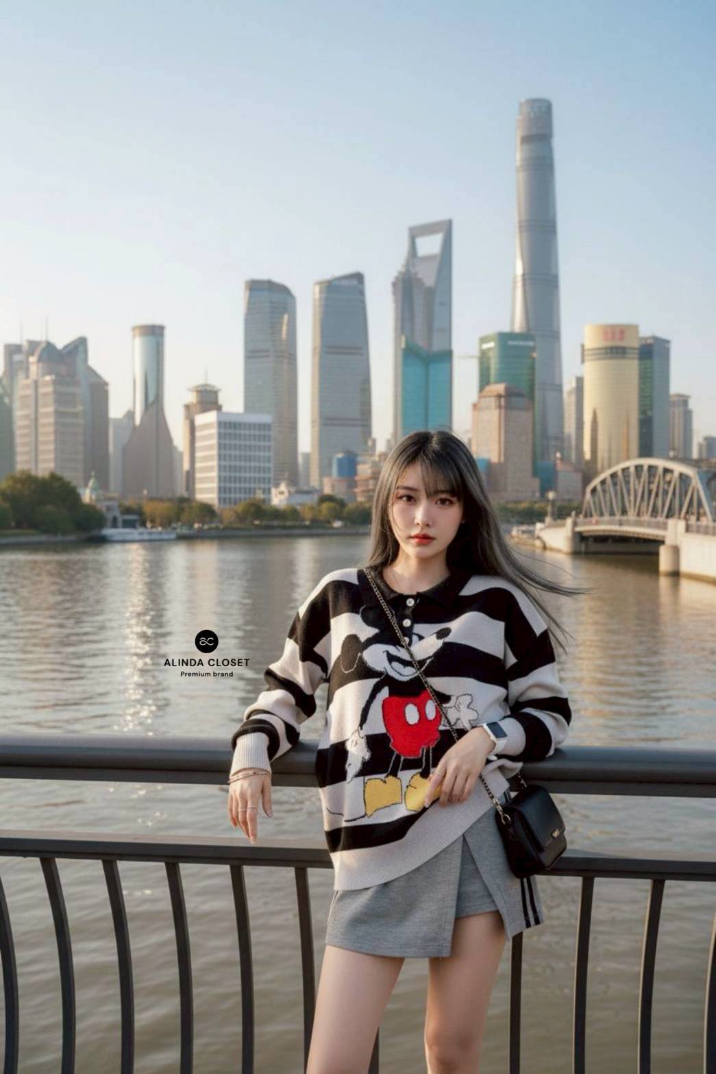 Tag : ❥𝐀𝐋𝐈𝐍𝐃𝐀 Code : #LE08711 Detail : ชุดเซ็ทเสื้อไหมพรมแขนยาวคอปกลายทางสีดำเทา ลายน้องมิคกี้สุดน่ารัก เนื้อผ้าดีมาก ใส่อุ่น ไม่คัน ทรงหลวมใส่สบายมากค่ะ มาพร้อมกับกระโปรงกางเกงสั้นสีเทาผ้าวอร์มเนื้อน