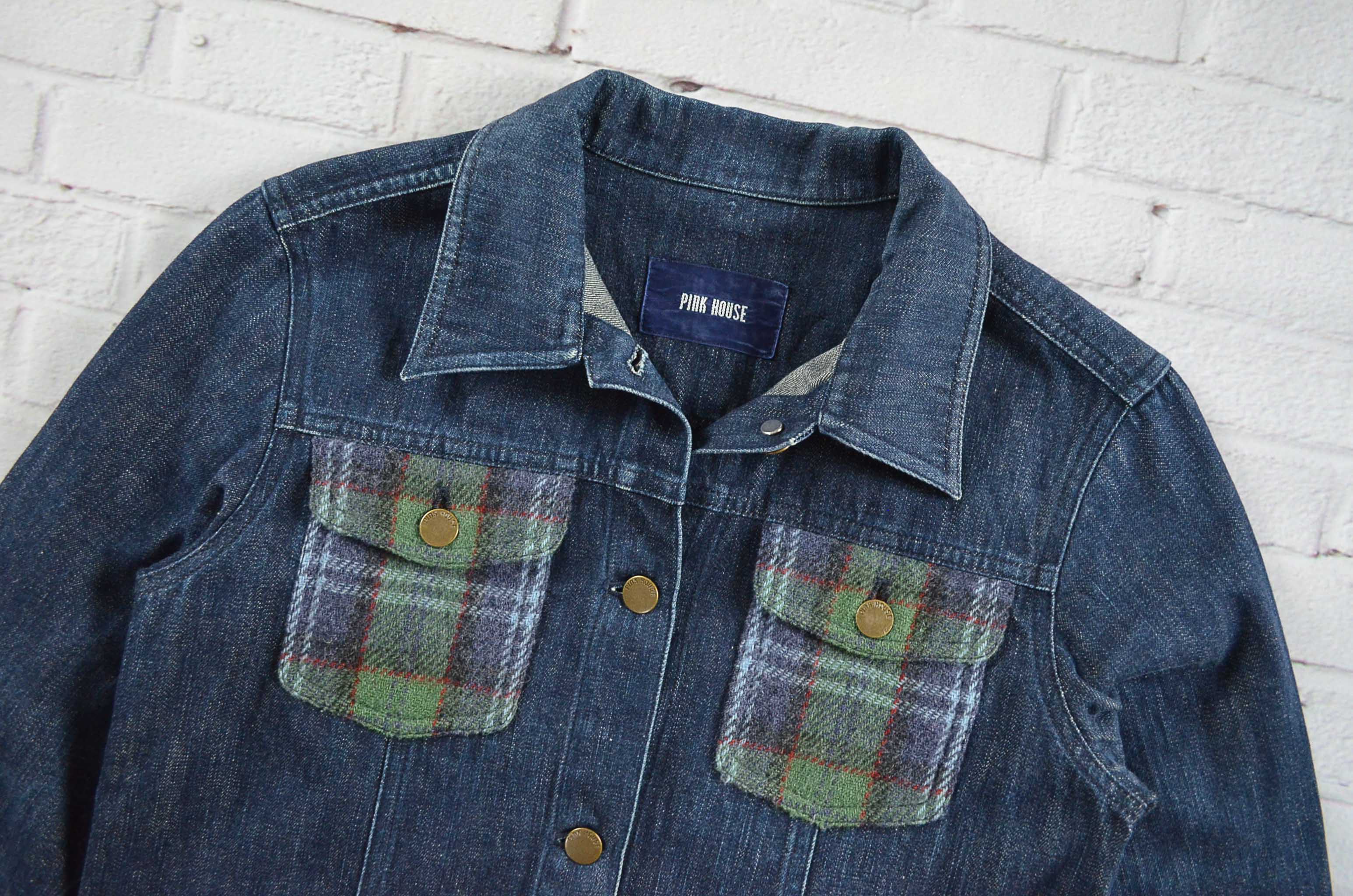 PlnkHouse อกจริง36' (S) เสื้อแจ็คเก็ตยีนส์ เสื้อยีนส์แขนยาวหญิงชาย สียีนส์เข้ม ทรงสวยเนื้อผ้าใส่สบาย ใส่คลุมกันแดด