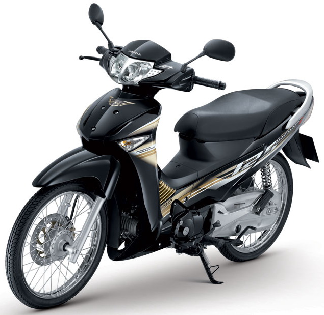 Sticker HONDA WAVE 125i ปี 2010 รุ่น9 (ลายแต่ง) ติดรถสีดำ (เคลือบเงาแท้) สติ๊กเกอร์ ติดรถมอเตอร์ไซค์ ฮอนด้า เวฟ ร้อยยี่สิบห้า ไอ