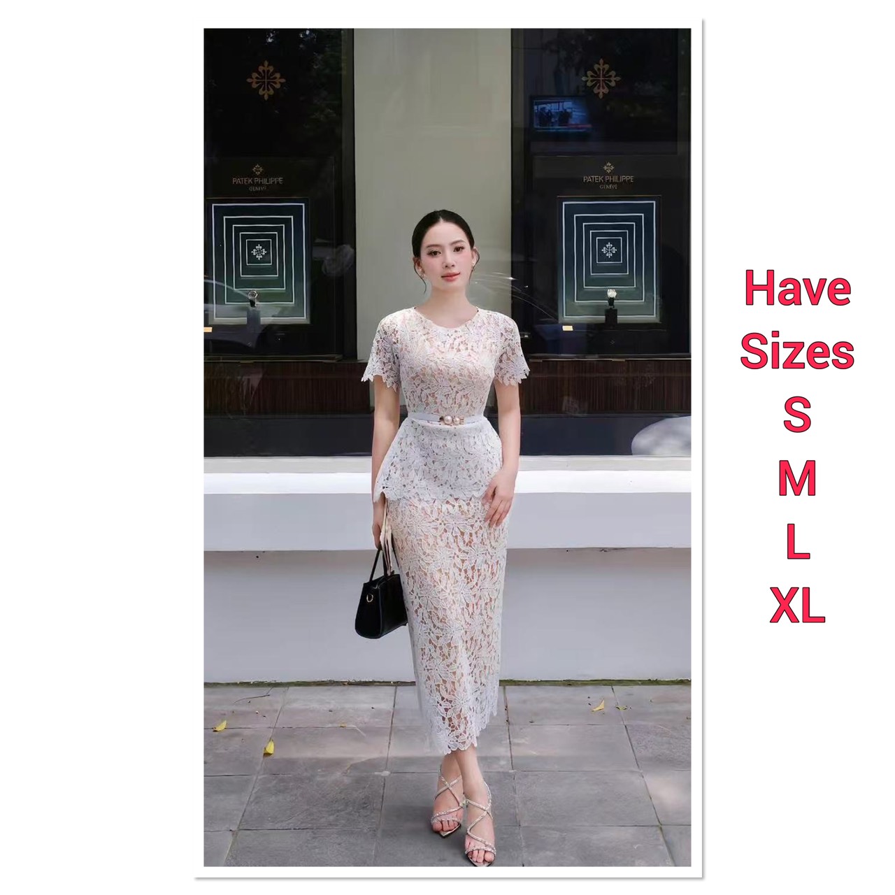 Set 2ชิ้น เสื้อ+กระโปรงยาว งานผ้าลูกไม้เนื้อนิ่มทั้งตัว คอกลมสีขาว อกเสริมฟองน้ำ ซิปหลังซ่อนอย่างดี มาพร้อมกับกระโปรงยาวทรงสอบผ่าหลัง (ซิปหลัง) และเข็มขัดหนังสีขาวหัวมุขซับในทั้งชุด ใส่แมทซ์ครบเซตสวย ลัคชู สุดๆ ลุคCOD ห้ามพลาดนะคะ