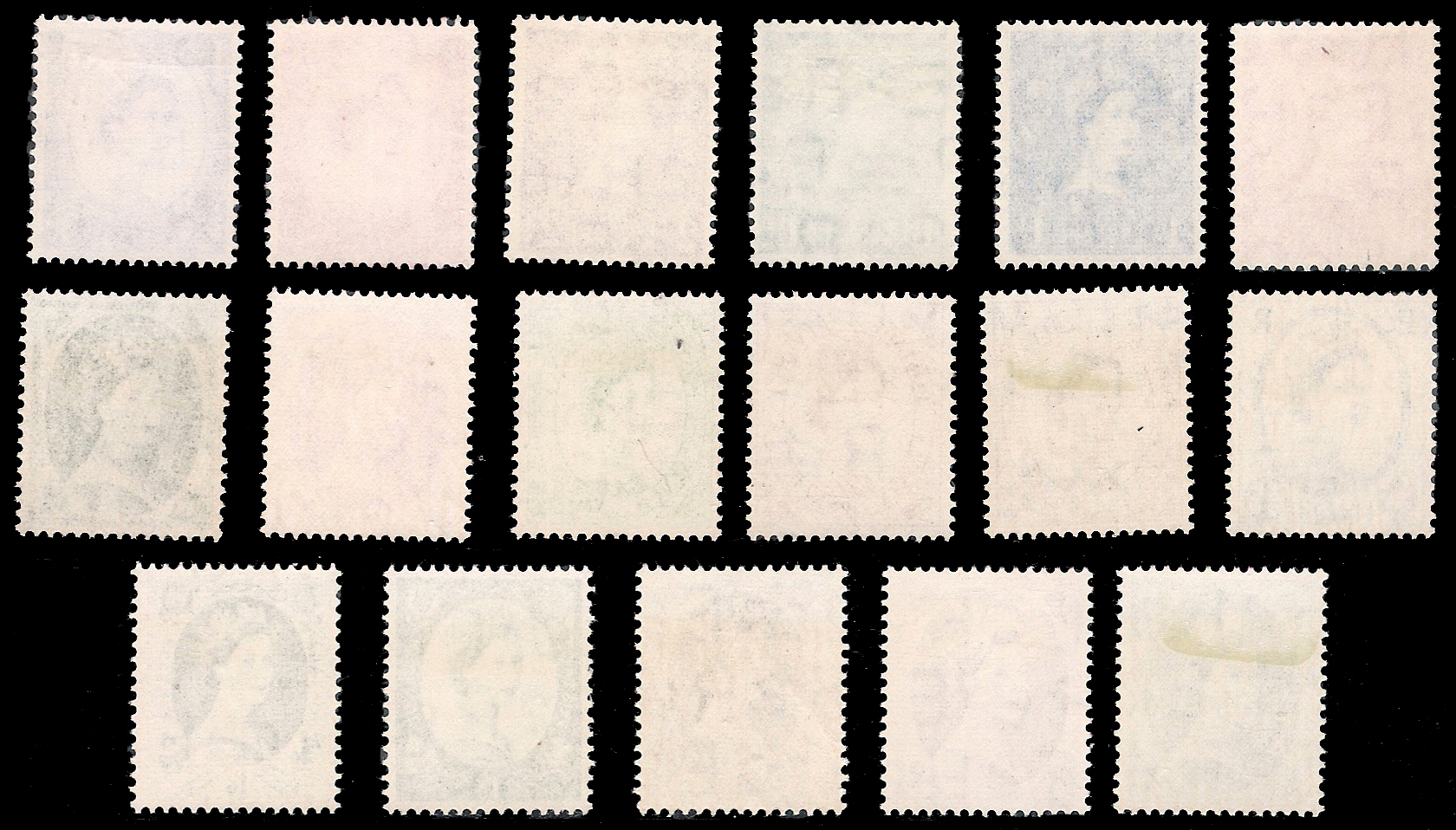 1952-1954 GB No.292-308