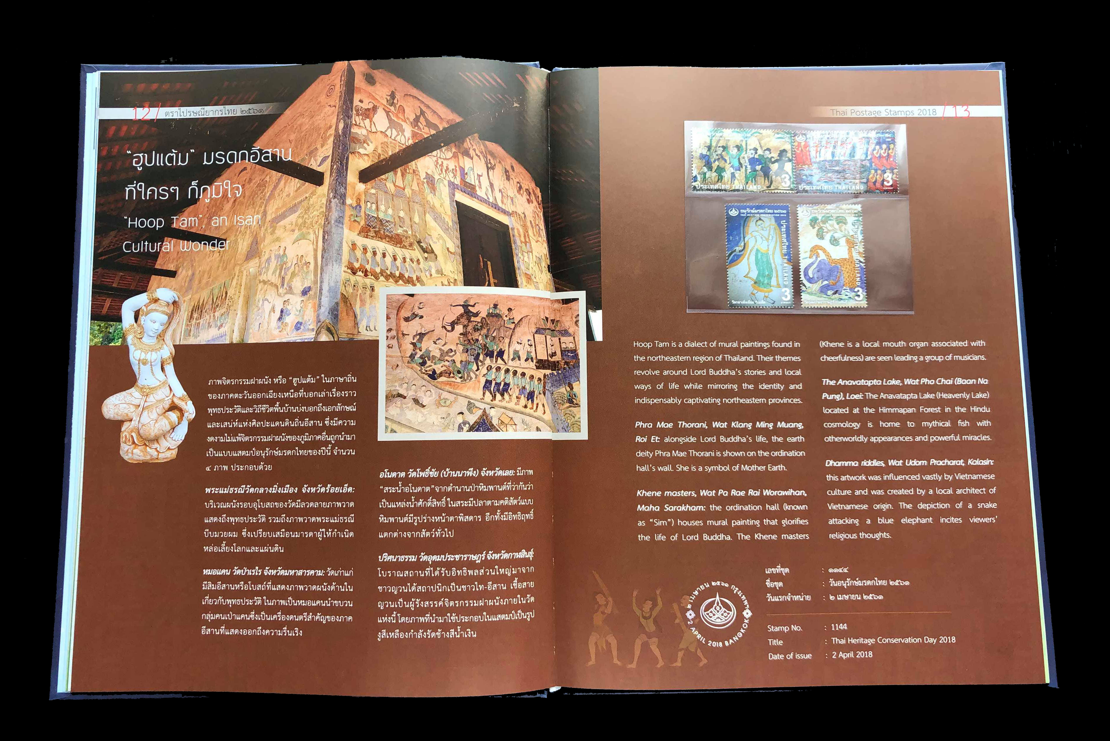 สมุดตราไปรษณียากรไทยประจำปี 2561