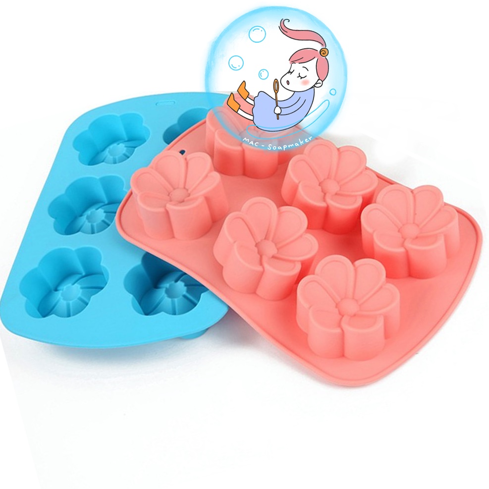 พิมพ์สบู่ซิลิโคน บลู ฮาวาย / 7 x 3 ชม./100 กรัม/6 ก้อน