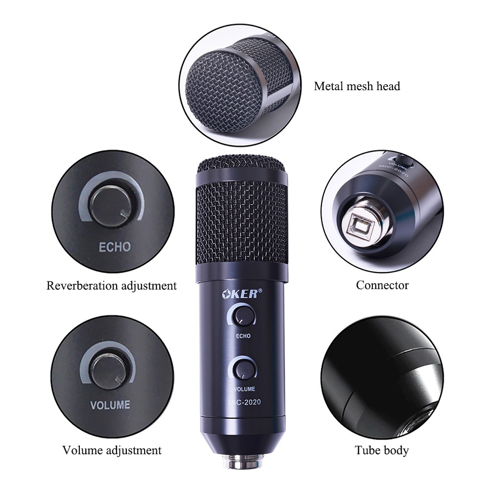 MIC-2020 OKER CONDENSER MICROPHONE MI-OK-XX-2020B
