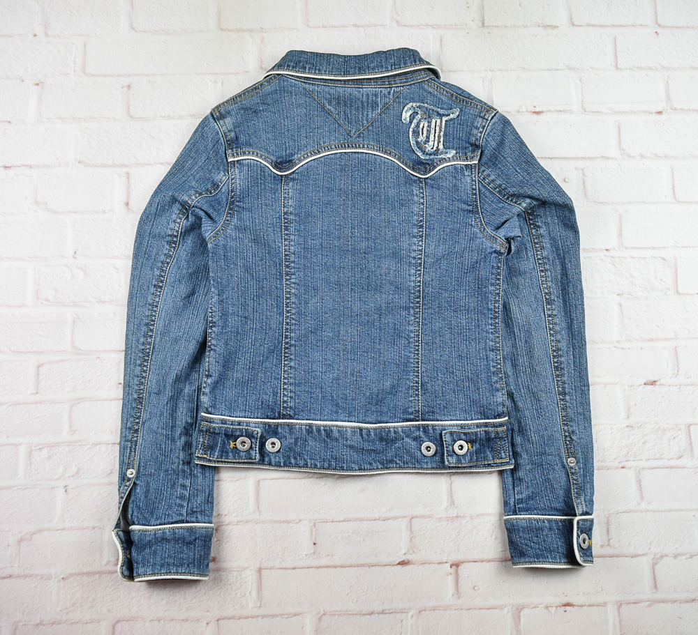 TOMMY JEANS®แท้ อก 30 เสื้อแจ็คเก็ตยีนส์หญิง ทอมมี่ ยีนส์ สียีนส์ เสื้อแขนยาว เนื้อผ้าดี