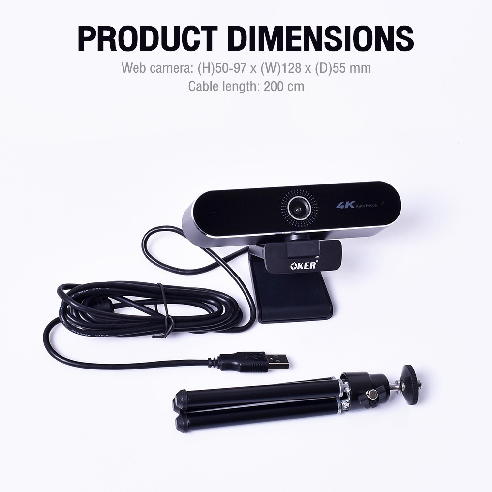 HD A538 OKER WEBCAM ULTRA 4K 5m CM-OK-HD-HD538