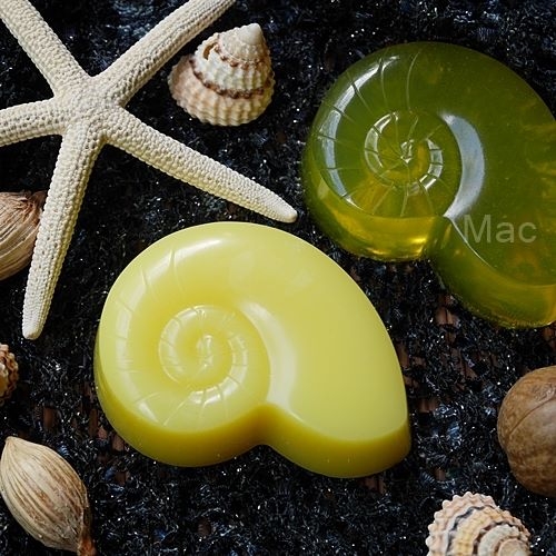 พิมพ์สบู่ซิลิโคน SNAIL CARE SILICONE MOLD 40 กรัม 8 หลุม ใช้ซองสบู่ขนาด 8x11 cm.