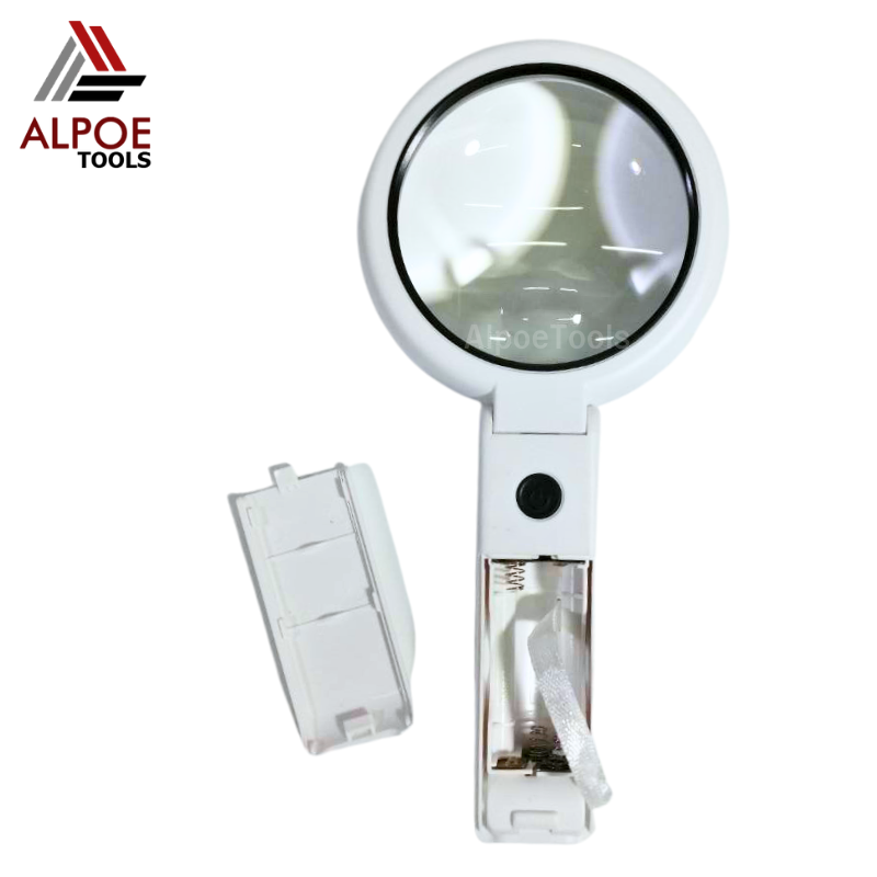 แว่นขยายตั้งโต๊ะ พับได้ มีไฟรอบ ชาร์จได้ รุ่น FS37RC / FS75RC