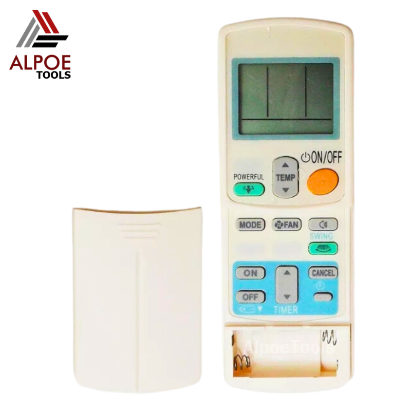 รีโมทแอร์ Daikin ฝาสไลด์ ปุ่ม Powerful