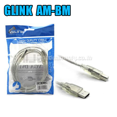 GLINK AM-BM 1.8m. GLINK-04 USB CABLE V.2.0 04 CU-GL-V2-02G04