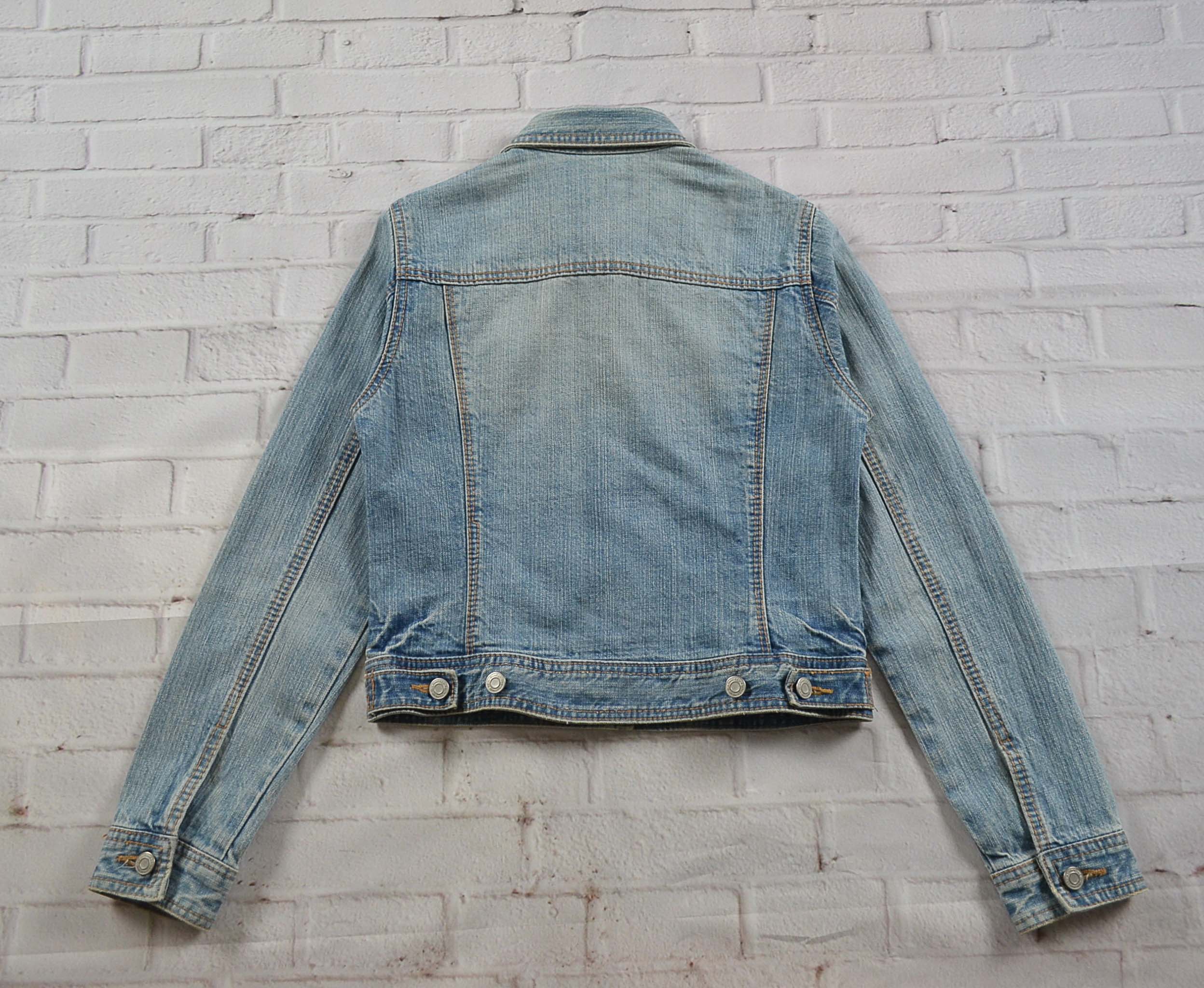 CLEF DESOL อกจริง34' (S) เสื้อแจ็คเก็ตยีนส์ เสื้อยีนส์แขนยาวหญิงชาย ทรงสวยน่ารักใส่สบาย