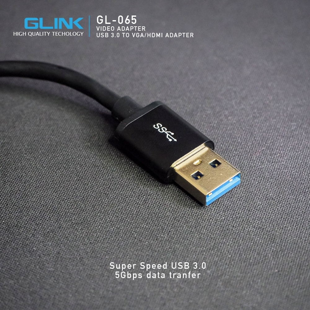 GL-065 USB 3.0 TO VGA (F)+ HDMI (F) ADAPTER US-GO-HM-GL065