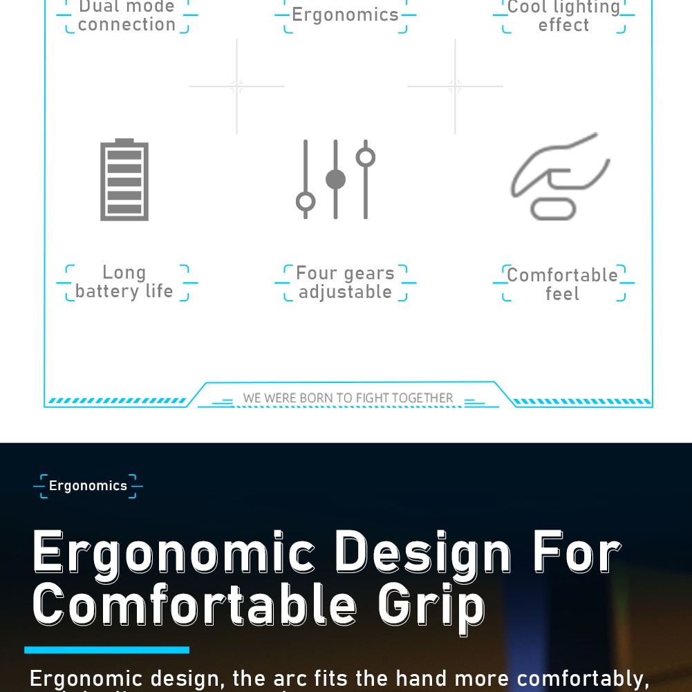 AULA SC520 WIRED & WIRELESS GAMING MOUSE (MACRO) SKU-03000