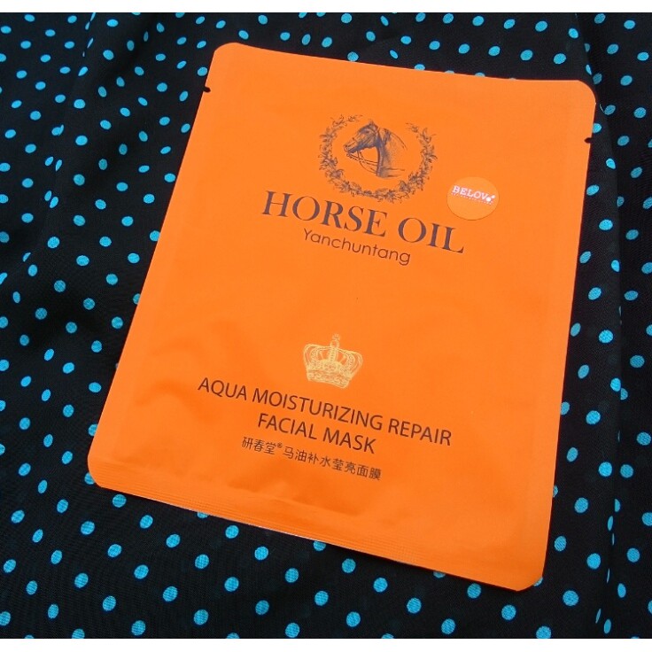 Sale‼️ Horse Oil Yanchuntang Mask 10 แผ่น/กล่อง บีลอฟ แผ่นมาส์กหน้า สูตรน้ำมันม้า มาส์กน้ำมันม้า