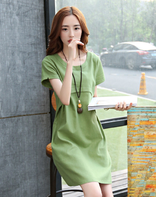 📣 ชุดคลุมท้องสีพื้นไซส์ใหญ่ 3XL-4XL ใส่สบาย ไม่อึดอัด ผ้านิ่ม