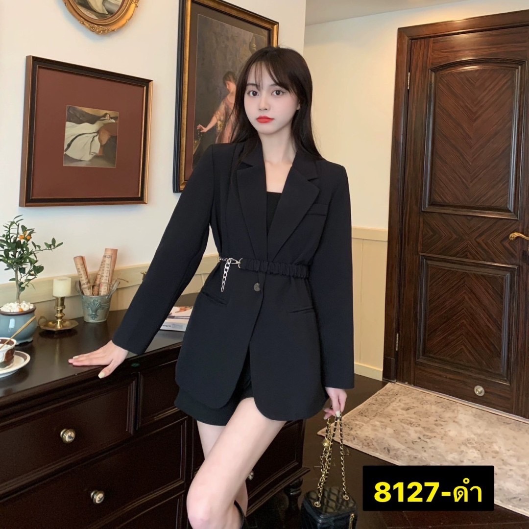 Setเสื้อสูทสีสันสวยหรูหรา สวยเกินต้านใส่ได้ทุกโอกาส ผ้าหนานุ่มทุกการสัมผัส งานมีเทคเจอร์ในตัวสวยสง่า ไหล่เสริมฟองน้ำเพื่อทรงสวย มีซับใน มีกระเป๋าใช้งานได้จริง(สามารถเลาะด้ายได้เลยน๊า) ด้านหน้าแต่งกระดุมที่แกะใช้งานได้จริง