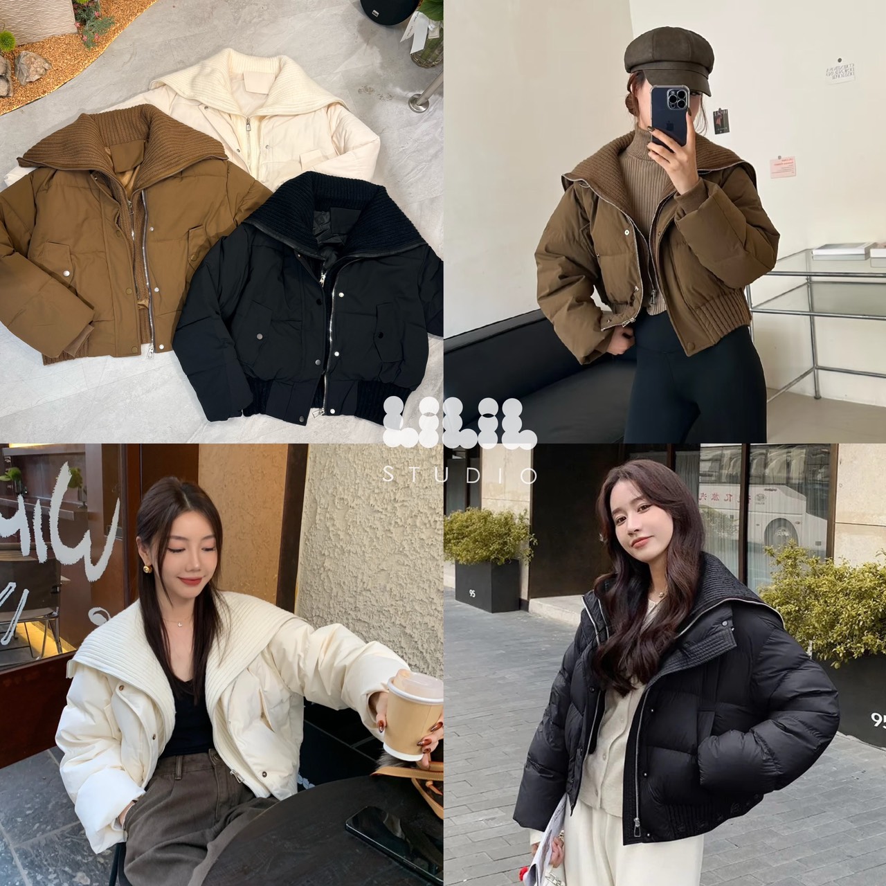 เสื้อแจ็คเก็ตนวมปกไหมพรม ล็อคซิป2ชั้น อุ่นสุดขนเป็ดน้ำหนักเสื้อเบา กระเป๋าข้างมืออุ่นด้วย พร้อมส่งเลยค่ะ #ถ่ายจากสินค้าจริง