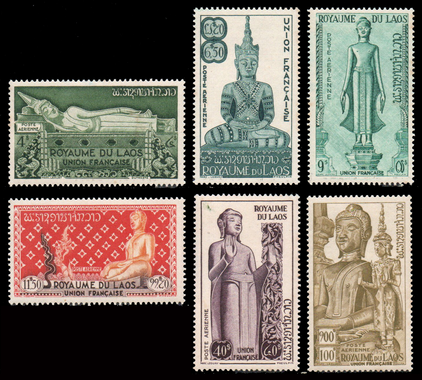 1953 Airmail - Statues of Buddha